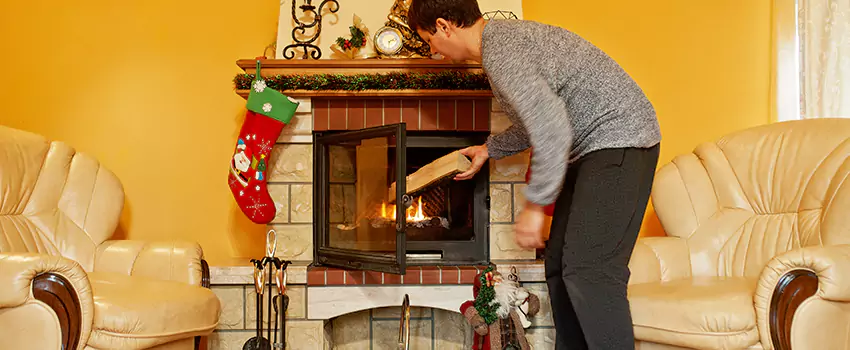 Rusted Metal Fireplace Restoration in Lawton, Oklahoma