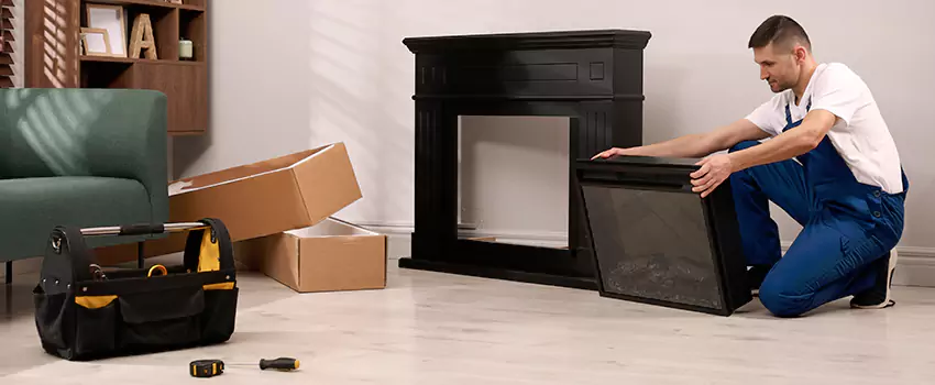 Old Rusted Metal Fireplace Repair And Replacement in Lawton, OK
